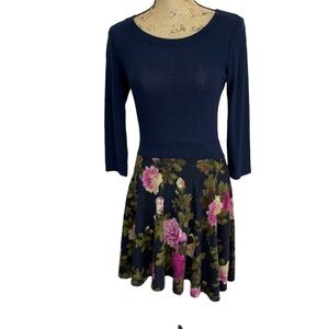 Le Lis Boutique Floral Fit and Flare Boho Mini Dress Size Medium